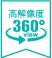 高解像度 360度パノラマビュー