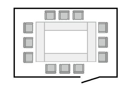 ロの字レイアウト