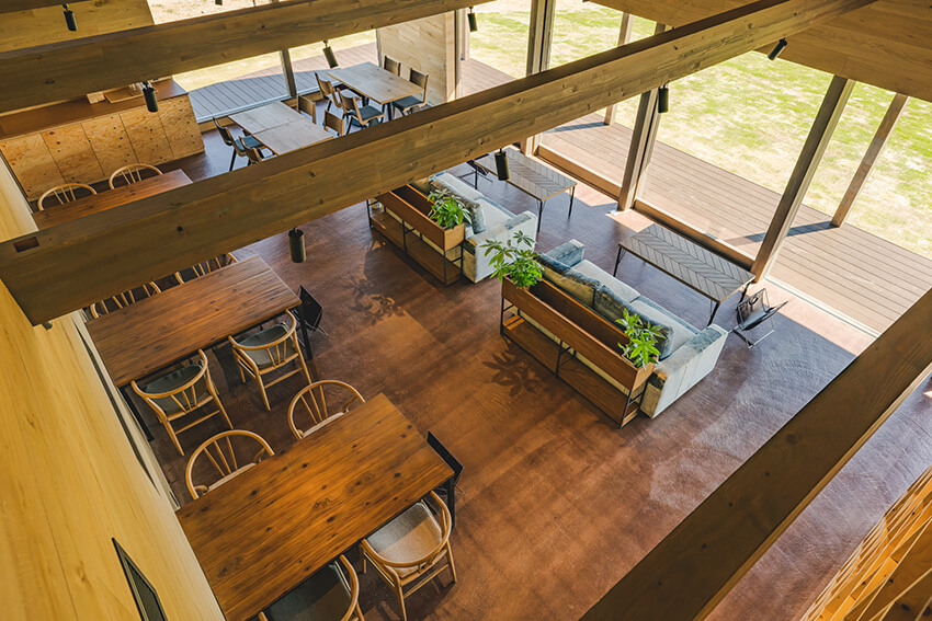 OKAYAMA GLAMPING SORANIAラウンジスペースイメージ