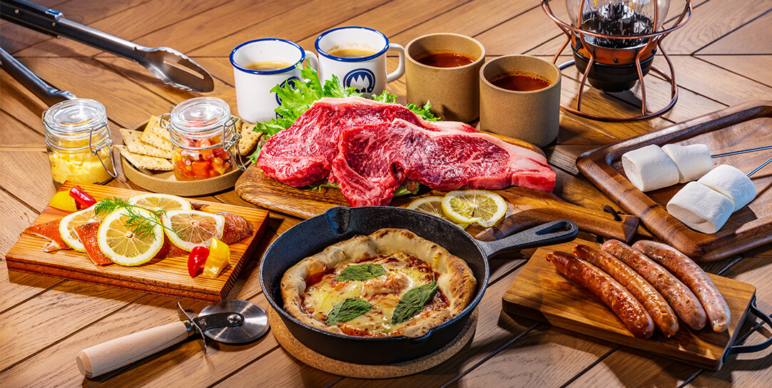 OKAYAMA GLAMPING SORANIA 夕食イメージ